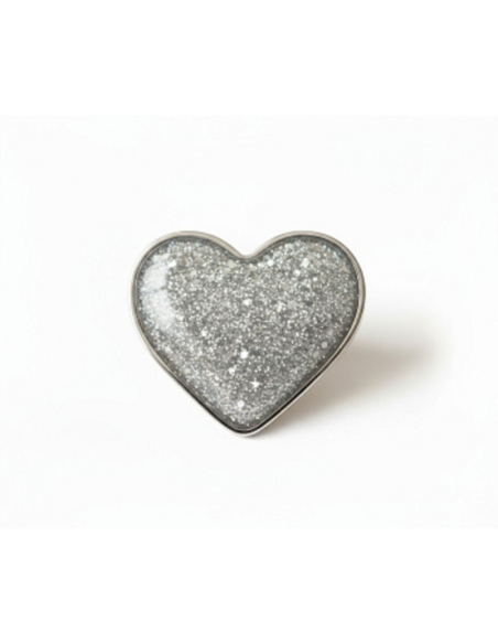 Charm'Z autocollant Coeur glitter- Zoo Studio