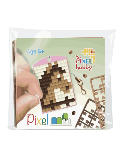 Porte-clé Cheval marron - Pixelhobby