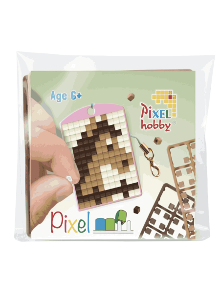 Porte-clé Cheval marron - Pixelhobby