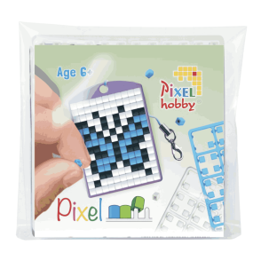 Porte-clé Papillon Bleu - Pixelhobby