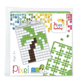 Porte-clé Palmier - Pixelhobby