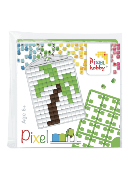 Porte-clé Palmier - Pixelhobby