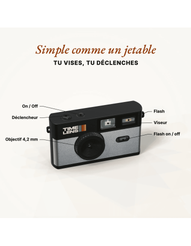 Appareil photo Pop Silver - Time Lens