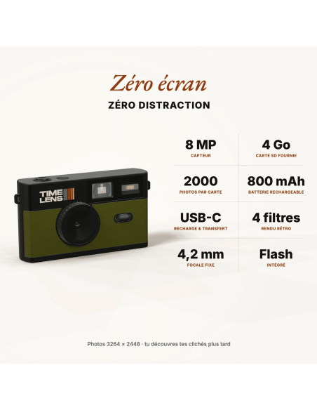 Appareil photo Kaki - Time Lens