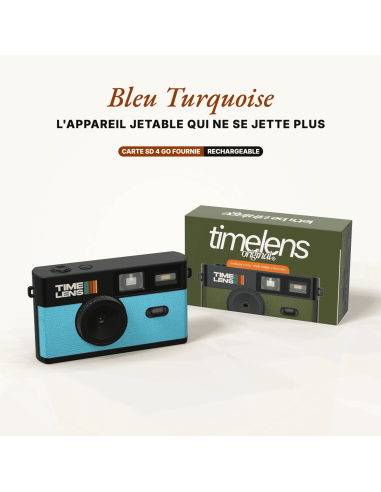 Appareil photo Bleu Turquoise - Time Lens