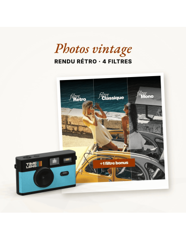 Appareil photo Bleu Turquoise - Time Lens
