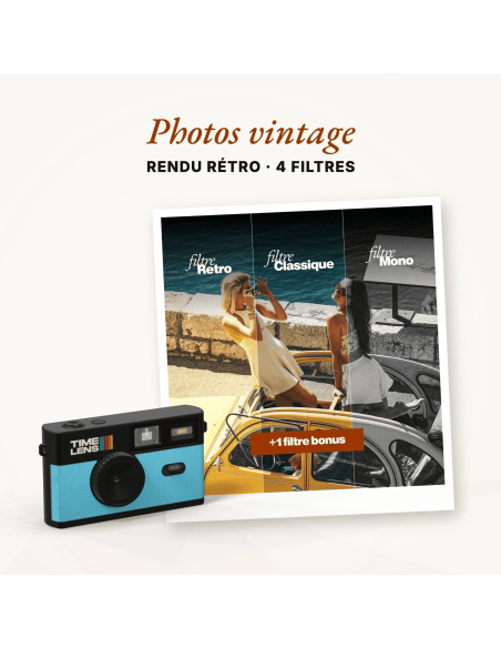 Appareil photo Bleu Turquoise - Time Lens
