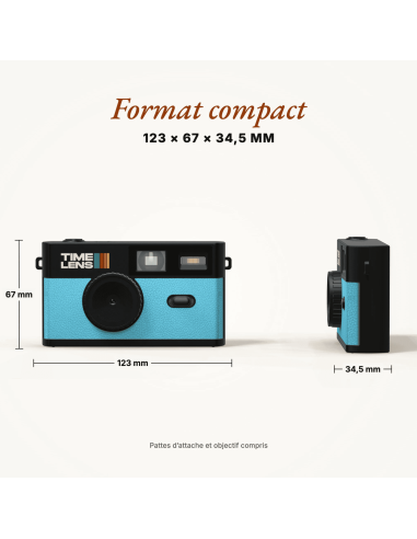 Appareil photo Bleu Turquoise - Time Lens