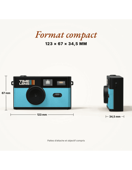 Appareil photo Bleu Turquoise - Time Lens
