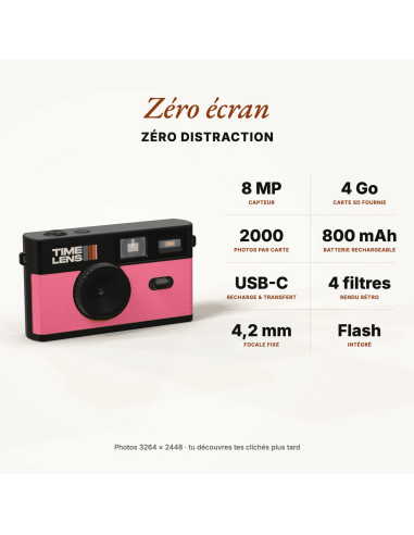 Appareil photo Rose - Time Lens