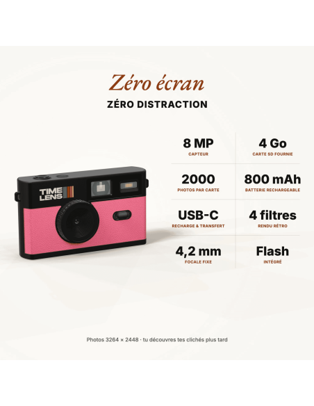 Appareil photo Rose - Time Lens