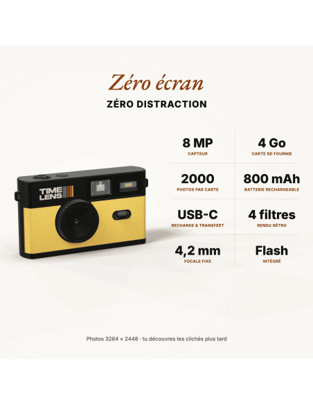 Appareil photo Jaune - Time Lens
