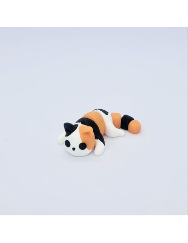 Chat tricolore articulé - Zanimiz