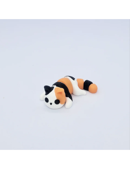 Chat tricolore articulé - Zanimiz