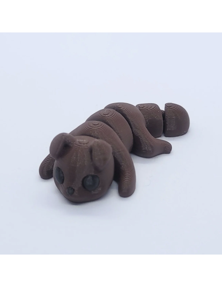 Chien marron articulé - Zanimiz