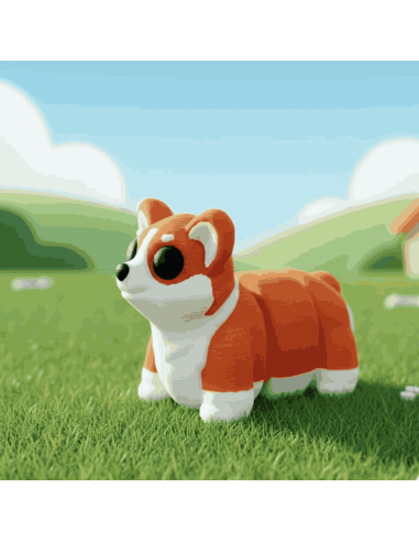 Chien corgi articulé - Zanimiz