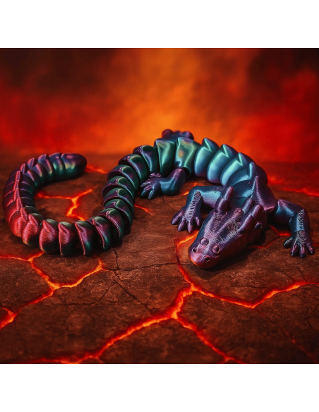Grand dragon brillant articulé - Zanimiz