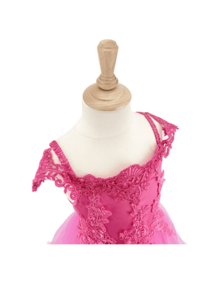 Robe déguisement Rose 5/7 ans - Labay