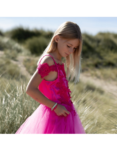 Robe déguisement Rose 5/7 ans - Labay