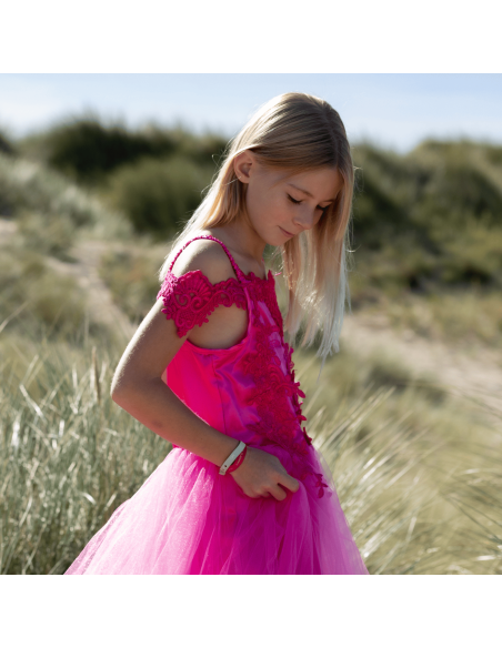 Robe déguisement Rose 5/7 ans - Labay