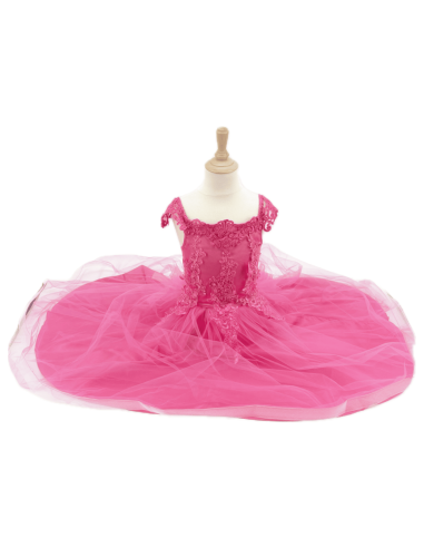 Robe déguisement Rose 5/7 ans - Labay