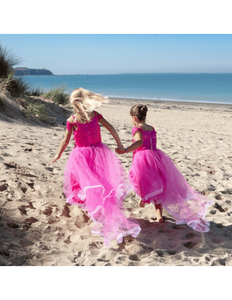 Robe déguisement Rose 5/7 ans - Labay