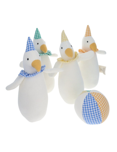 Jeu de quilles d'éveil en tissu