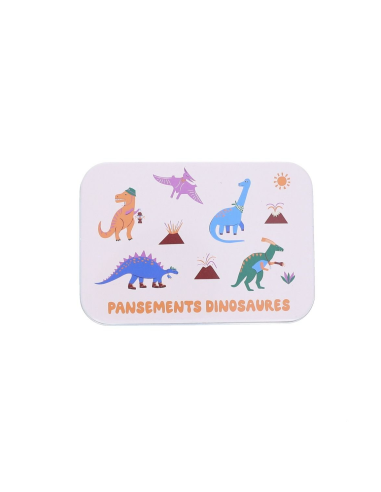 Boîte à pansements dinosaures