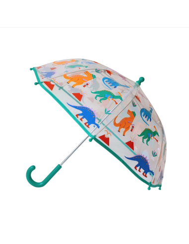 Parapluie dinosaure explorateur transparent