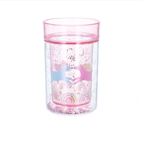 Verre à paillettes Licornes