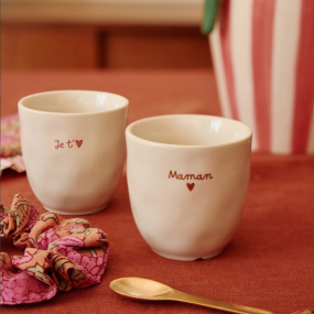 Tasse à café Maman doré