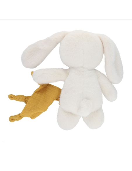 Doudou lapin crème et son doudou