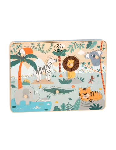 Puzzle "cris des animaux" Safari - Small Foot