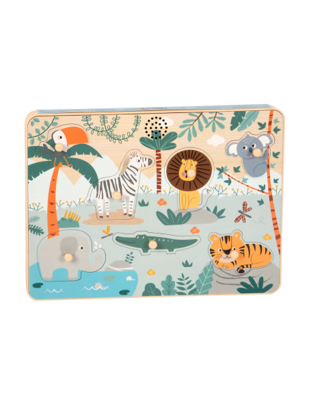 Puzzle "cris des animaux" Safari - Small Foot