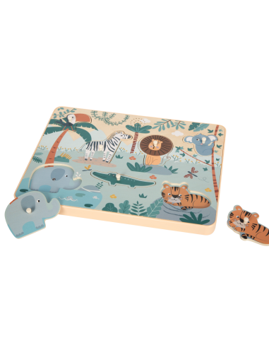 Puzzle "cris des animaux" Safari - Small Foot