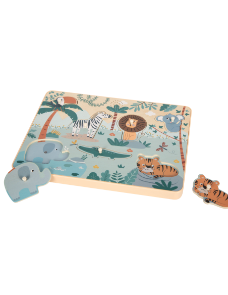 Puzzle "cris des animaux" Safari - Small Foot