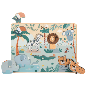 Puzzle "cris des animaux" Safari - Small Foot