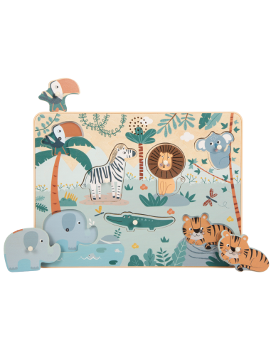 Puzzle "cris des animaux" Safari - Small Foot