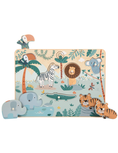 Puzzle "cris des animaux" Safari - Small Foot
