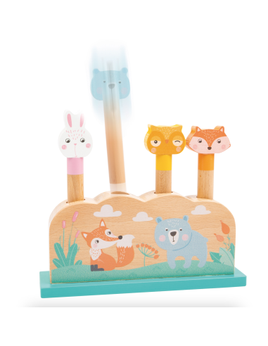 Animaux pop-up en bois pastel - Small Foot