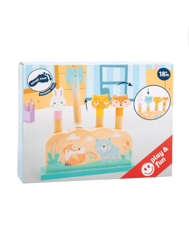 Animaux pop-up en bois pastel - Small Foot