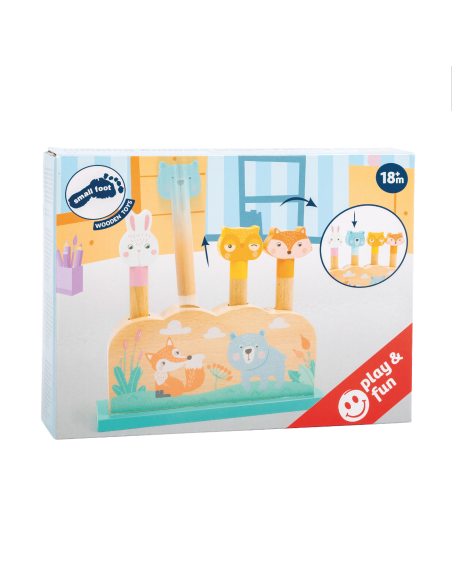 Animaux pop-up en bois pastel - Small Foot