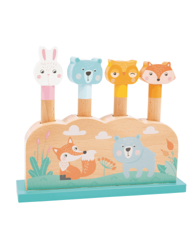 Animaux pop-up en bois pastel - Small Foot