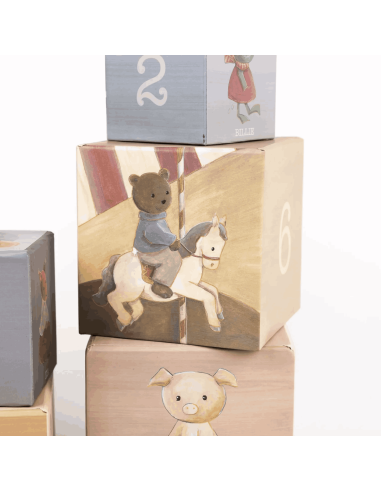Set de 9 cubes à empiler Petits Amis - Egmont Toys