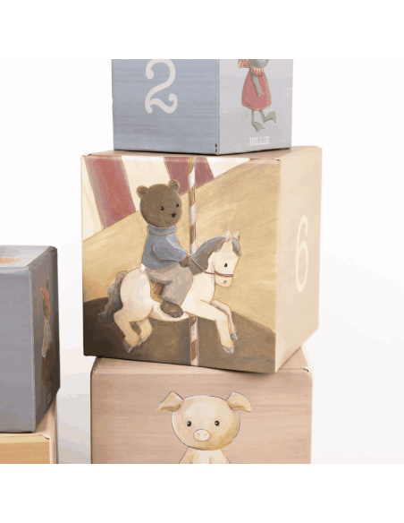 Set de 9 cubes à empiler Petits Amis - Egmont Toys