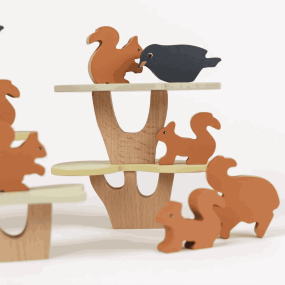 Jeu d'équilibre écureuils en bois - Egmont Toys