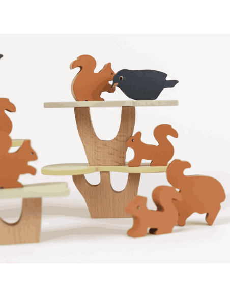 Jeu d'équilibre écureuils en bois - Egmont Toys