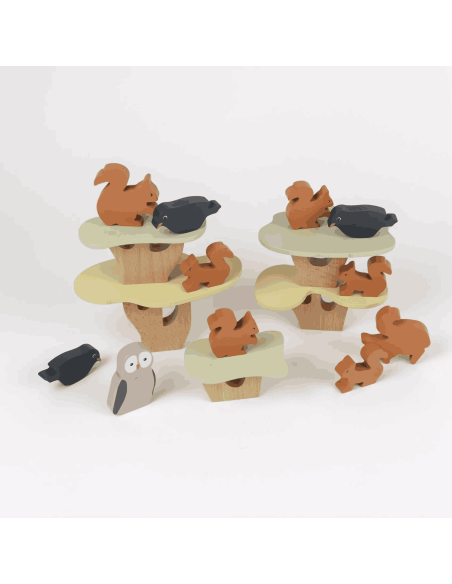 Jeu d'équilibre écureuils en bois - Egmont Toys