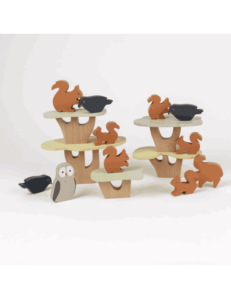Jeu d'équilibre écureuils en bois - Egmont Toys