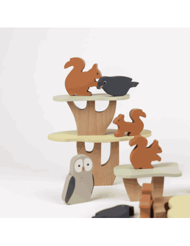 Jeu d'équilibre écureuils en bois - Egmont Toys